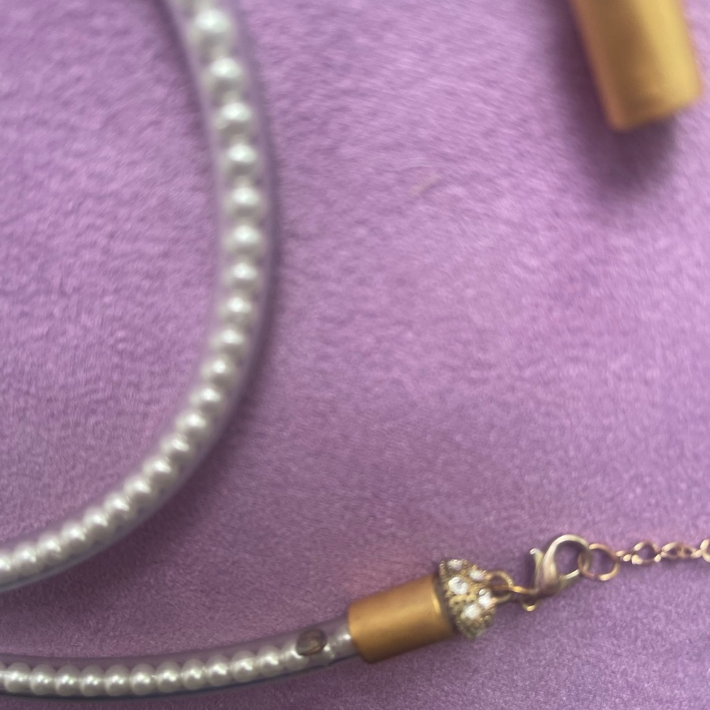 Chanel.  Authentic.  Tube necklace.